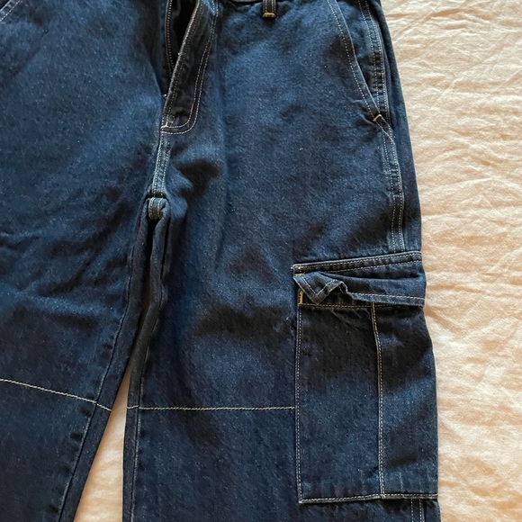 Women’s Dark Blue Cargo Pants - Picture 2 of 6